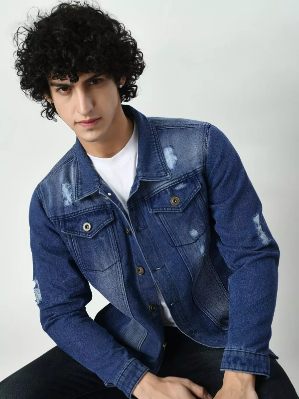 Distressed Denim Jacket